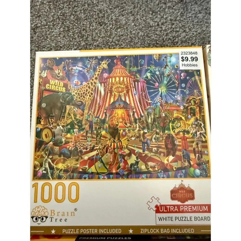 Set of 4 Puzzles Kodak Brain Tree RoseArt Ceaco
